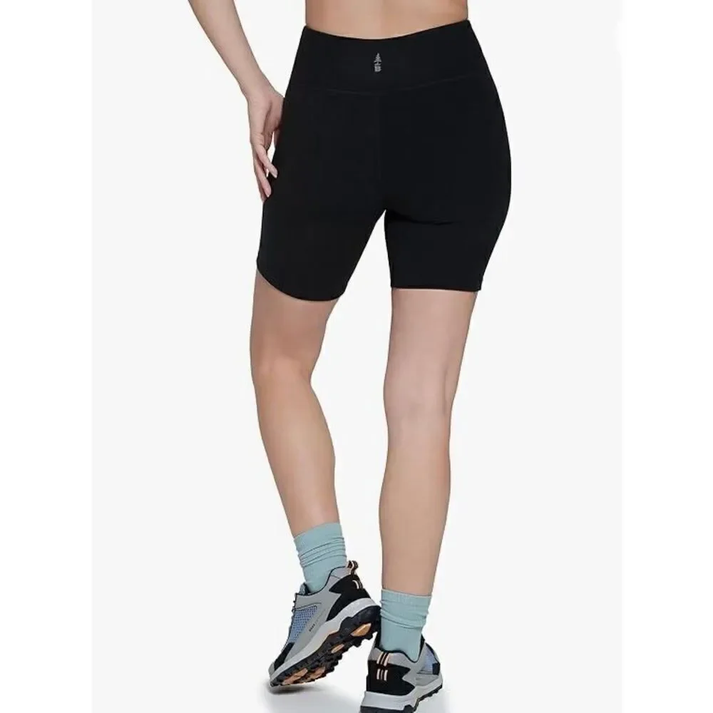 BASS OUTDOOR - L Sz XS Discovery Biker Shorts in Black w/Wicking Fabric. NWT!